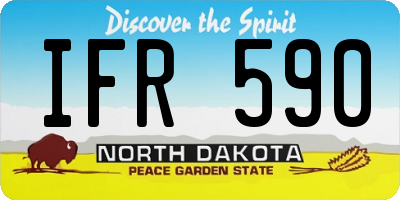ND license plate IFR590