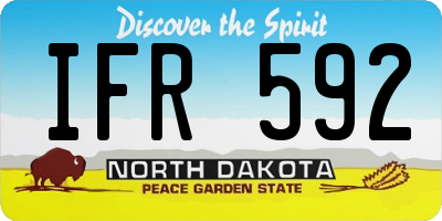ND license plate IFR592