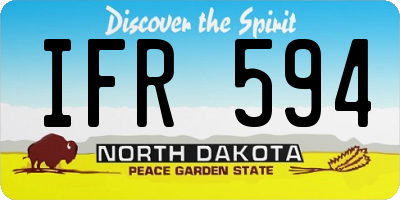 ND license plate IFR594