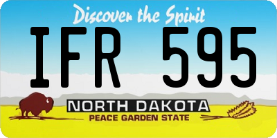 ND license plate IFR595