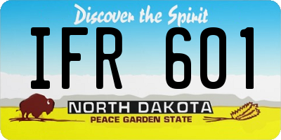 ND license plate IFR601