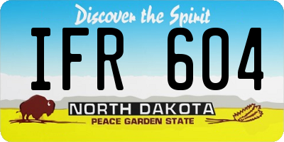 ND license plate IFR604