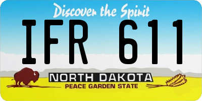 ND license plate IFR611