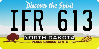 ND license plate IFR613