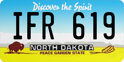 ND license plate IFR619
