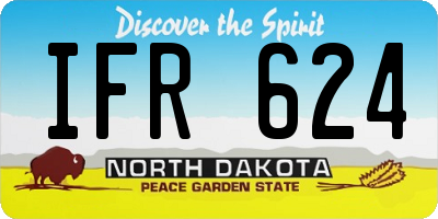 ND license plate IFR624