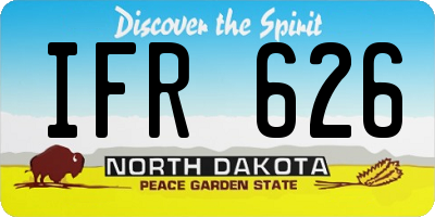 ND license plate IFR626