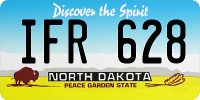 ND license plate IFR628
