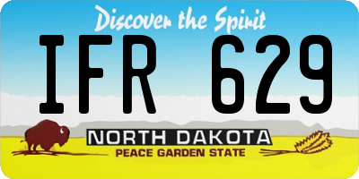 ND license plate IFR629