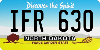 ND license plate IFR630