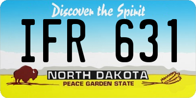 ND license plate IFR631