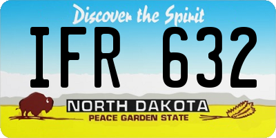 ND license plate IFR632