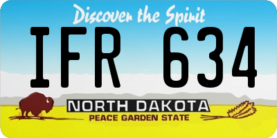 ND license plate IFR634