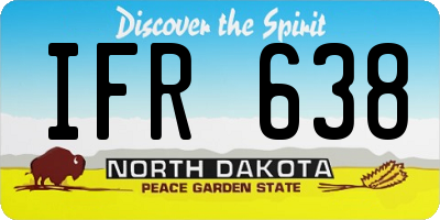 ND license plate IFR638