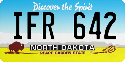 ND license plate IFR642