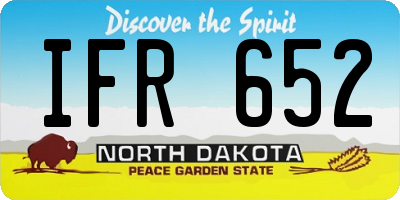 ND license plate IFR652