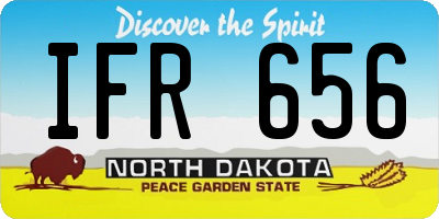 ND license plate IFR656