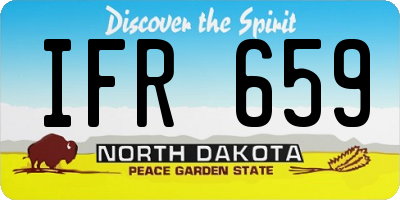 ND license plate IFR659