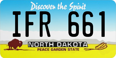 ND license plate IFR661