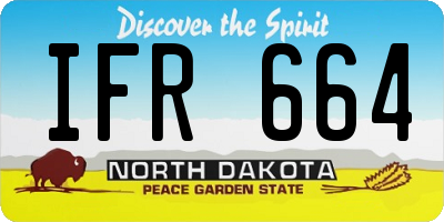 ND license plate IFR664