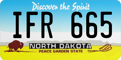 ND license plate IFR665