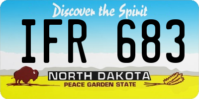 ND license plate IFR683