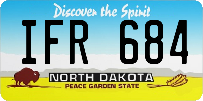 ND license plate IFR684