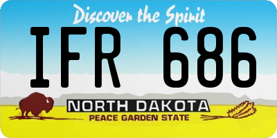 ND license plate IFR686