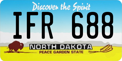 ND license plate IFR688