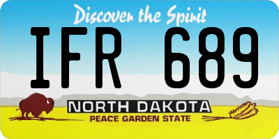 ND license plate IFR689