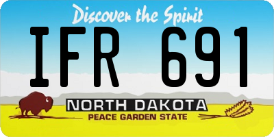 ND license plate IFR691
