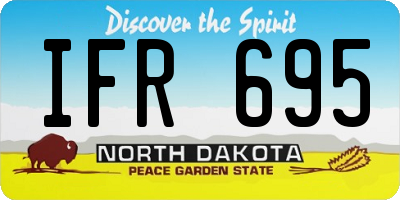 ND license plate IFR695