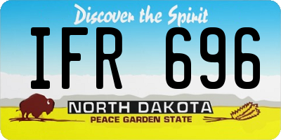 ND license plate IFR696