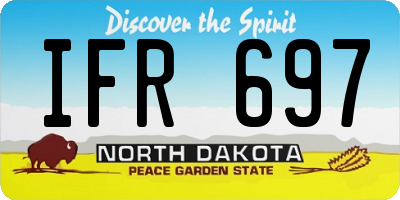 ND license plate IFR697
