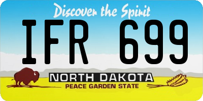 ND license plate IFR699