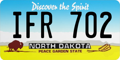 ND license plate IFR702
