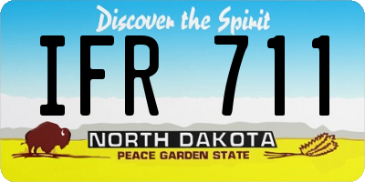 ND license plate IFR711