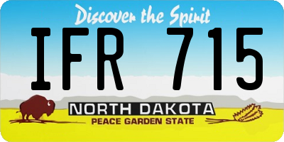 ND license plate IFR715