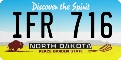 ND license plate IFR716