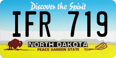 ND license plate IFR719