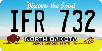 ND license plate IFR732