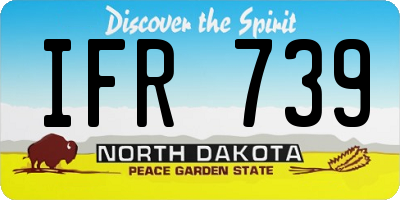 ND license plate IFR739