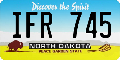 ND license plate IFR745