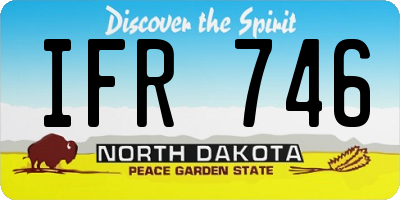 ND license plate IFR746
