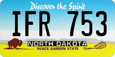 ND license plate IFR753