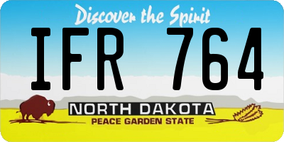 ND license plate IFR764