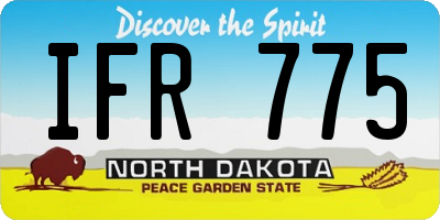ND license plate IFR775