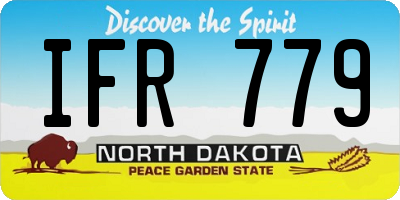 ND license plate IFR779