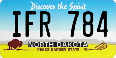 ND license plate IFR784