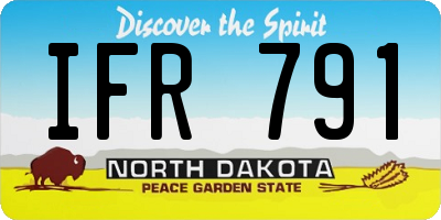 ND license plate IFR791